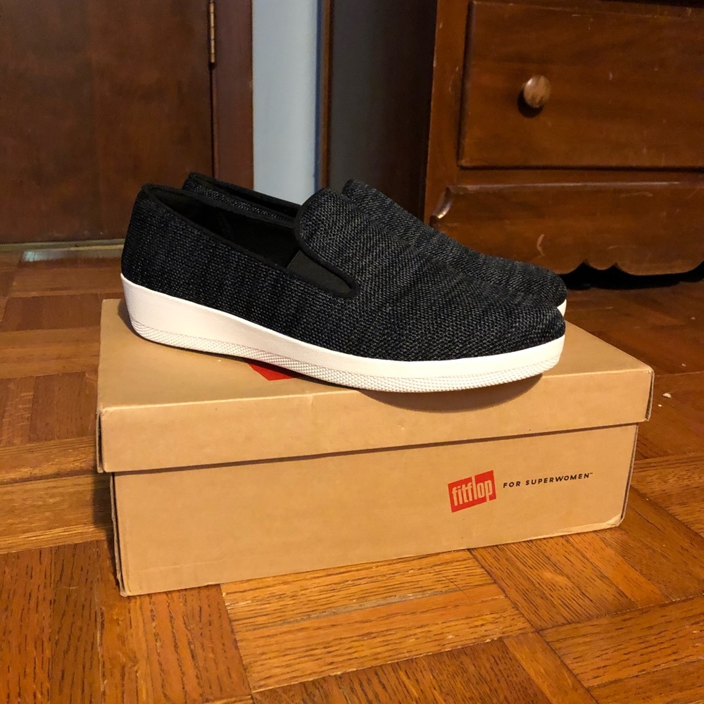NWT Fitflop Superskate Uberknit Loafers